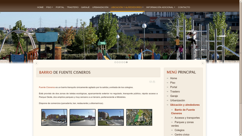 Apartment rental marketing website homepage
