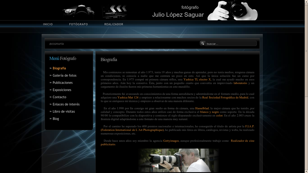 Vista detallada de proyecto fotográfico