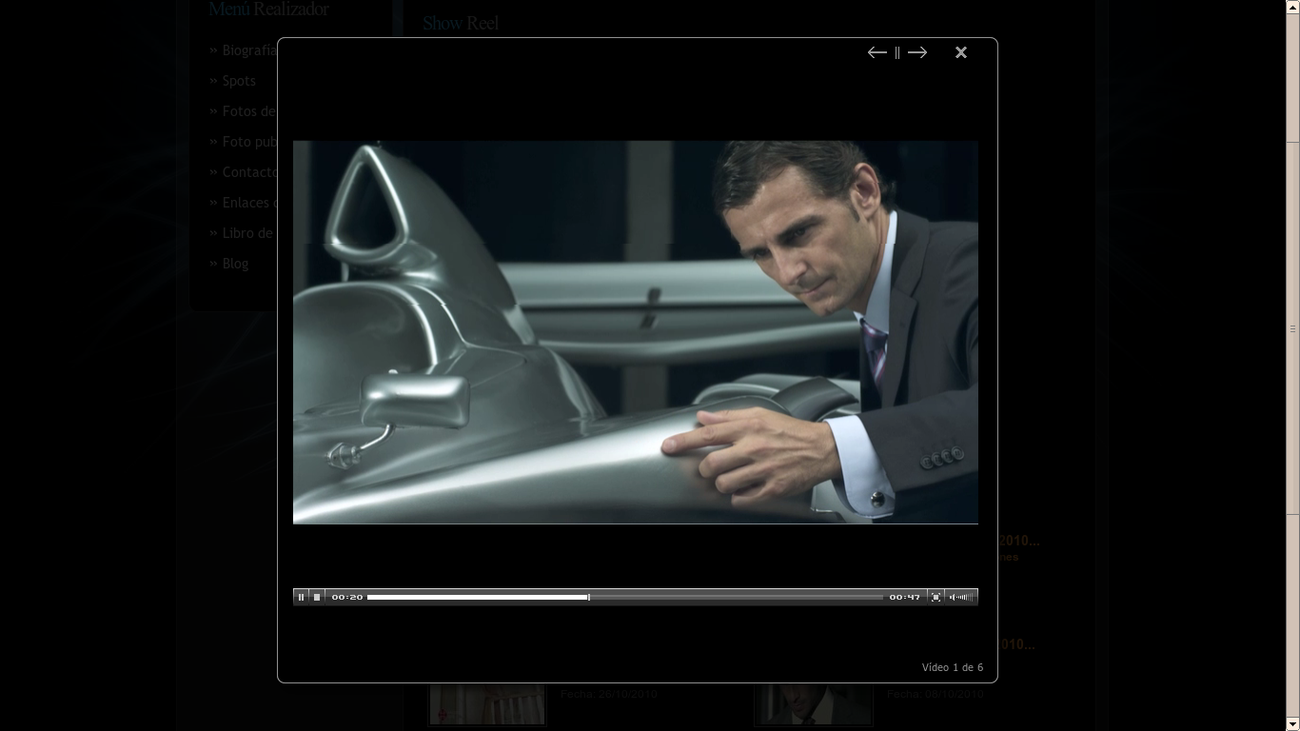 Visualización modal popup de video