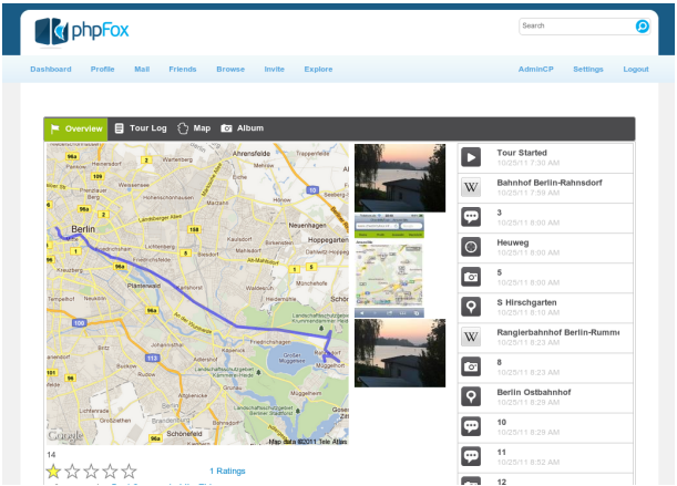 Integración de tour books en phpFox