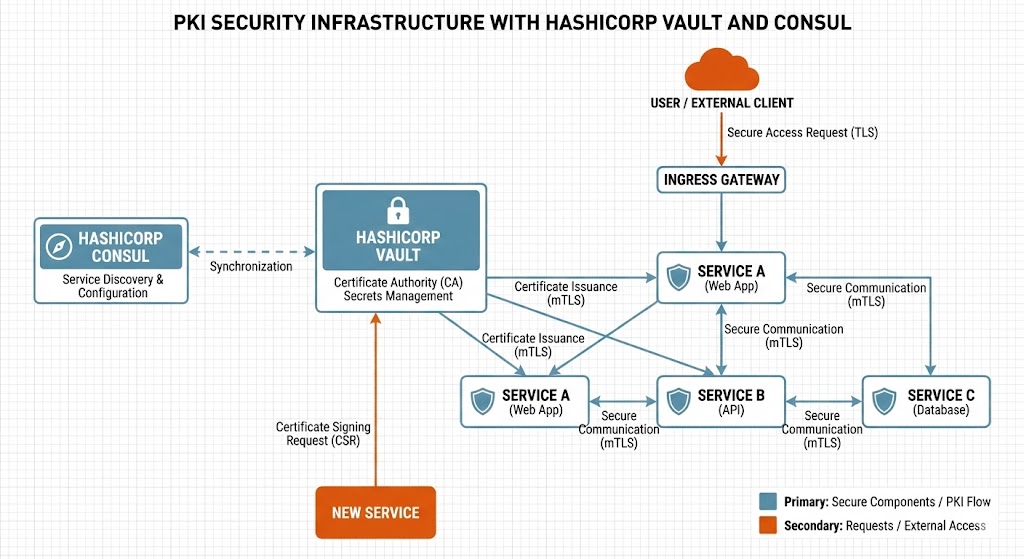 PKI security infrastructure with HashiCorp Vault and Consul
