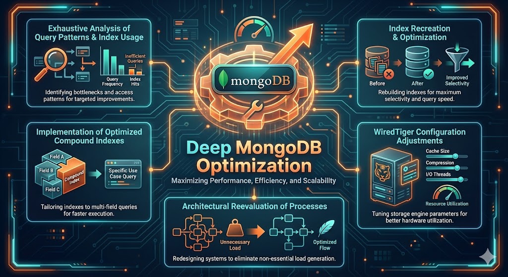MongoDB performance optimization with index analysis and configuration tuning
