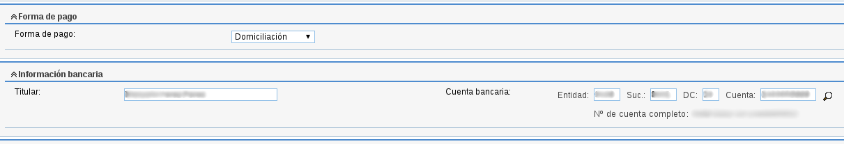 Custom bank account field with validation