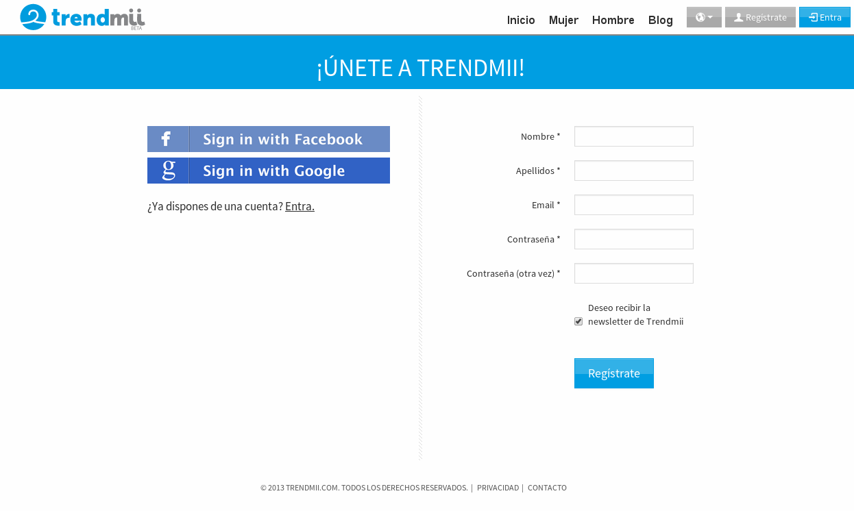 Social Network Registration