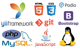 used-technologies-yii-framework-php-mysql-html5-css3-javascript-bootstrap-git-podio-linux