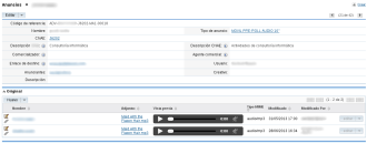 Vista previa de clips de audio en subpaneles