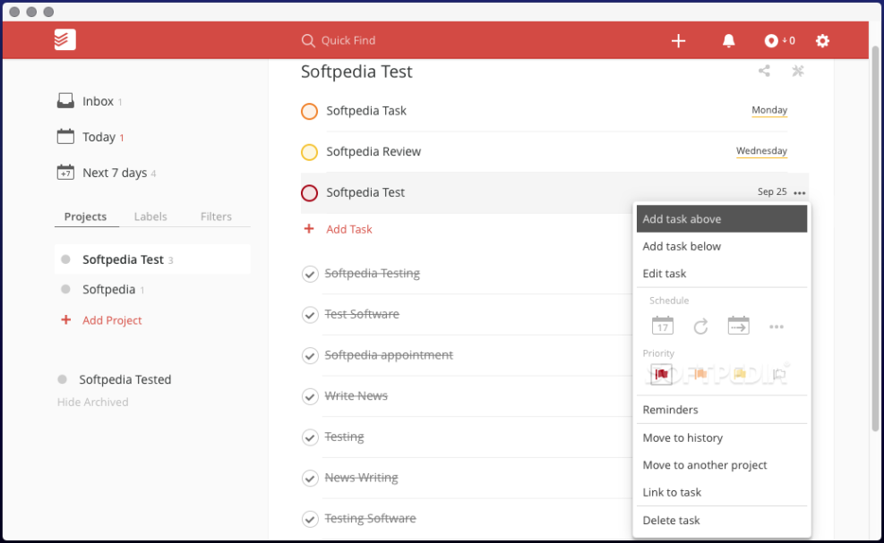 Gestor de tareas Todoist